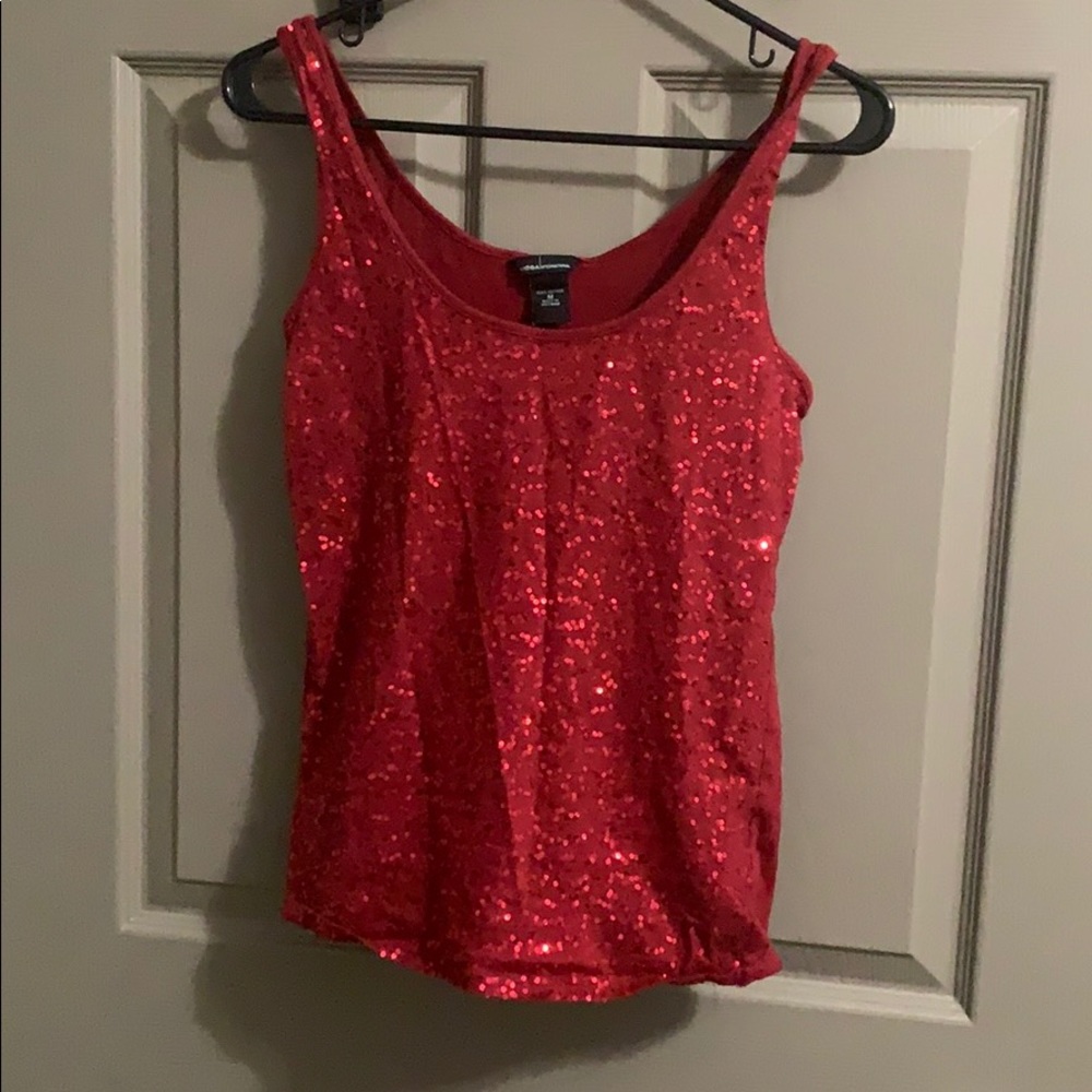 Red sparkly top